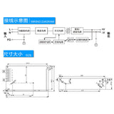 Maxbell Metal AC 110V-220V to DC Switch Power Supply Driver Adapter 75W 5V 13.5A