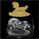 Maxbell  Plastic 3D Horse Shape Mold Chocolate Candy Mould Fondant Cake Mold