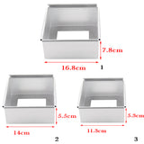 Maxbell  Aluminium Alloy Cake Mold Removable Bottom Bread Toast Cake Pan Mold 4 inch