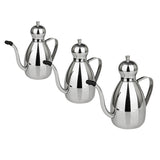 Maxbell  Stainless Steel Oil Can Drizzly Cruet Bottle Dispenser with Drip 0.35L