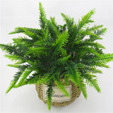 Artificial Green Leaves Grass Bunch Foliage Boisai Tabletop Decor Type A