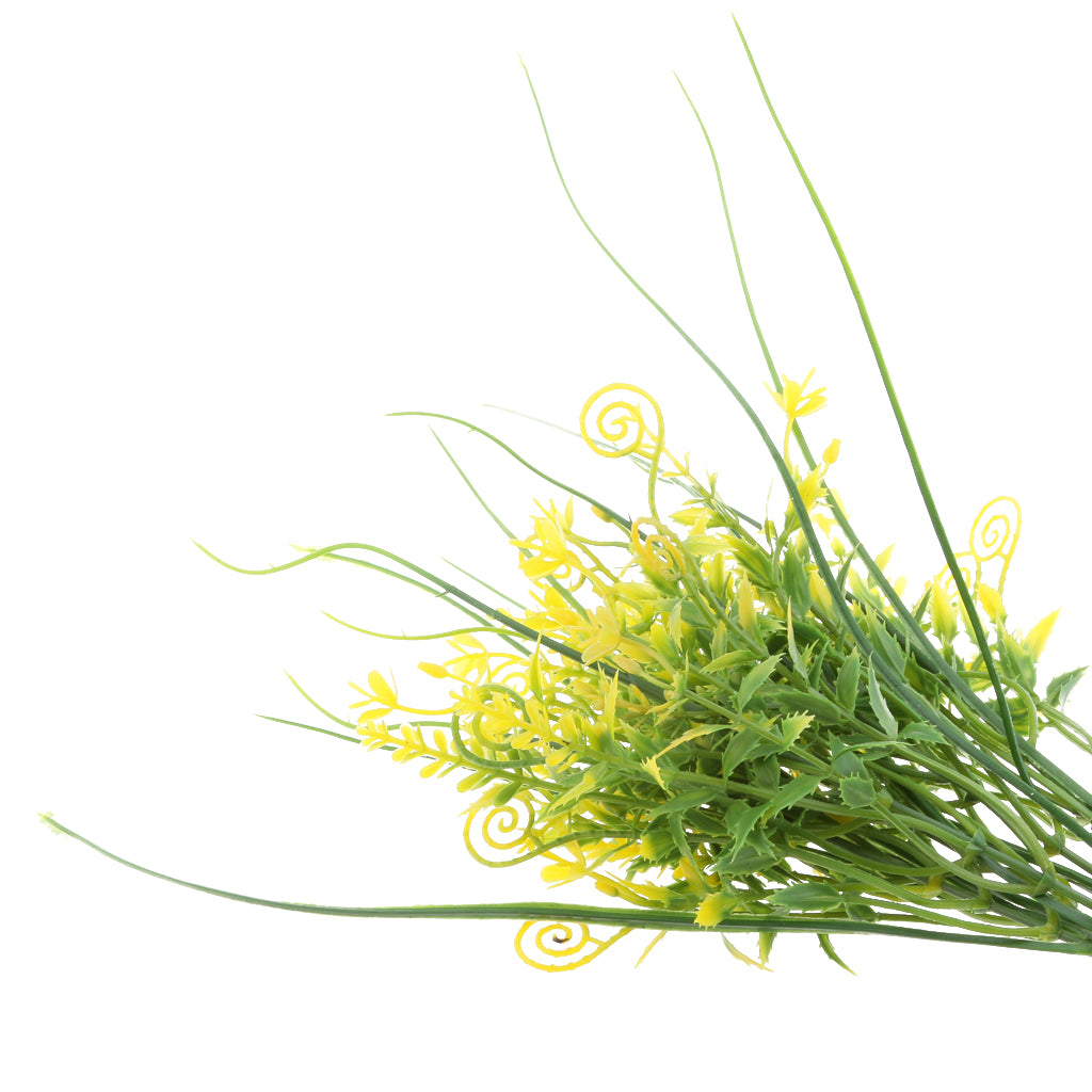 Grass Bunch Artificial Plant Grass Bouquet Home Wedding Party Decor Yellow