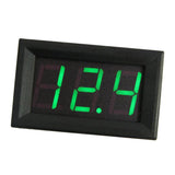 Max 3 Wire Digital Display Volt Voltage Meter Voltmeter Car Motor 0.56'' Green