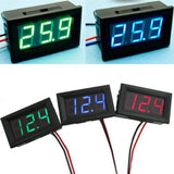 Max 3 Wire Digital Display Volt Voltage Meter Voltmeter Car Motor 0.56'' Green