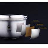 Maxbell  Stainless Steel Bowl Double Wall Kitchen Dinner Soup Rice Kids Bowl 11.5cm