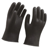 Max Long Industrial Rubber Latex Gloves Work Safety Gardening Gloves Black 36cm