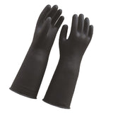 Max Long Industrial Rubber Latex Gloves Work Safety Gardening Gloves Black 60cm
