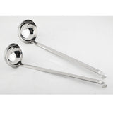 Max Stainless Steel Soup Ladle Long Handle W/Hook Kitchen Utensils #6