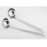 Max Stainless Steel Soup Ladle Long Handle W/Hook Kitchen Utensils #11