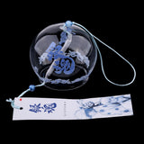 Max Japanese Style Glass Windchime Hanging Blessing Bells Home Wind Chimes 8