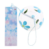 Max Japanese Style Glass Windchime Hanging Blessing Bells Home Wind Chimes 17