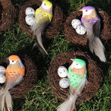 Max Handmade Vine Bird Nest House Home Nature Craft Sill Holiday Decoration 6cm