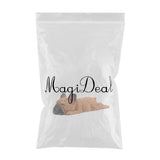 Max Sleeping Bulldog Corgi Dog Garden Mini Dollhouse Figurine Decor  Dark Brown