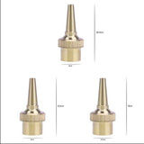 Max Brass Straight Garden Fountain Water Nozzle Sprinkler Spray Head DN25