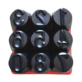 Max Alphabet Numbers Stamps Craft Letters Punch Metal Leather Tool Number 12.5mm