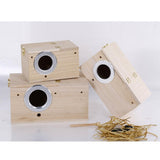 Max Wooden Wild Bird Nest Box Nesting Feeding Feeder Station House & Stick S