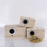 Max Wooden Wild Bird Nest Box Nesting Feeding Feeder Station House & Stick S