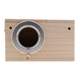 Max Wooden Wild Bird Nest Box Nesting Feeding Feeder Station House & Stick S