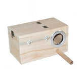 Max Wooden Wild Bird Nest Box Nesting Feeding Feeder Station House & Stick XL