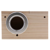 Max Wooden Wild Bird Nest Box Nesting Feeding Feeder Station House & Stick XL