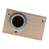 Max Wooden Wild Bird Nest Box Nesting Feeding Feeder Station House & Stick XL