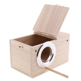 Max Wooden Wild Bird Nest Box Nesting Feeding Feeder Station House & Stick XL