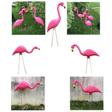 Max Lifelike Flamingo Figurine Ornaments for Lawn Pink Flamingo Animal Statue