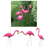 Max Lifelike Flamingo Figurine Ornaments for Lawn Pink Flamingo Animal Statue