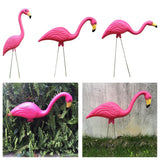 Max Lifelike Flamingo Figurine Ornaments for Lawn Pink Flamingo Animal Statue
