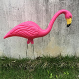 Max Lifelike Flamingo Figurine Ornaments for Lawn Pink Flamingo Animal Statue