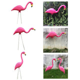Max Lifelike Flamingo Figurine Ornaments for Lawn Pink Flamingo Animal Statue