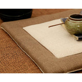 Max Flax Tatami Dining Chair Cushion Seat Mat Pillow Pad Home Decor Khaki 40cm