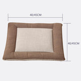 Max Flax Tatami Dining Chair Cushion Seat Mat Pillow Pad Home Decor Khaki 40cm