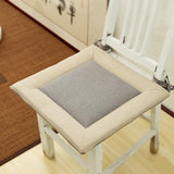 Max Flax Tatami Dining Chair Cushion Seat Mat Pillow Pad Home Decor Gray 45cm