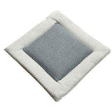 Max Flax Tatami Dining Chair Cushion Seat Mat Pillow Pad Home Decor Gray 45cm