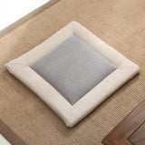 Max Flax Tatami Dining Chair Cushion Seat Mat Pillow Pad Home Decor Gray 45cm