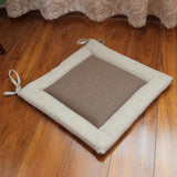 Max Flax Tatami Dining Chair Cushion Seat Mat Pillow Pad Home Decor Brown 45cm