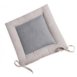 Max Flax Tatami Dining Chair Cushion Seat Mat Pillow Pad Home Decor Gray 50cm