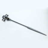 Max Scaffolding Scaffold Podger Ratchet Spanner Ratcheting Wrench Silver 19-24mm