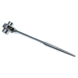 Max Scaffolding Scaffold Podger Ratchet Spanner Ratcheting Wrench Silver 21-22mm