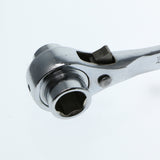 Max Scaffolding Scaffold Podger Ratchet Spanner Ratcheting Wrench Silver 24-27mm