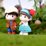 Max Miniature Couples Fairy Garden Micro Landscape Bonsai Pot Decor Standing