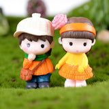 Max Miniature Couples Fairy Garden Micro Landscape Bonsai Pot Decor Standing