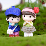 Max Miniature Couples Fairy Garden Micro Landscape Bonsai Pot Decor Standing