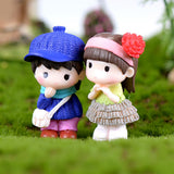 Max Miniature Couples Fairy Garden Micro Landscape Bonsai Pot Decor Standing