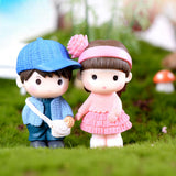 Max Miniature Couples Fairy Garden Micro Landscape Bonsai Pot Decor Standing