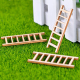 Max Maxb Micro Landscape Decor Wood Ornament Garden DIY Crafts 10pcs Ladders