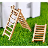 Max Maxb Micro Landscape Decor Wood Ornament Garden DIY Crafts 10pcs Ladders