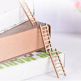 Max Maxb Micro Landscape Decor Wood Ornament Garden DIY Crafts 10pcs Ladders