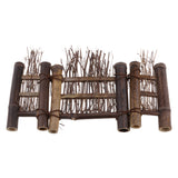 Max Maxb Mini Natural Bamboo Fence Screen Miniature Home Garden Bonsai Decor  4 S